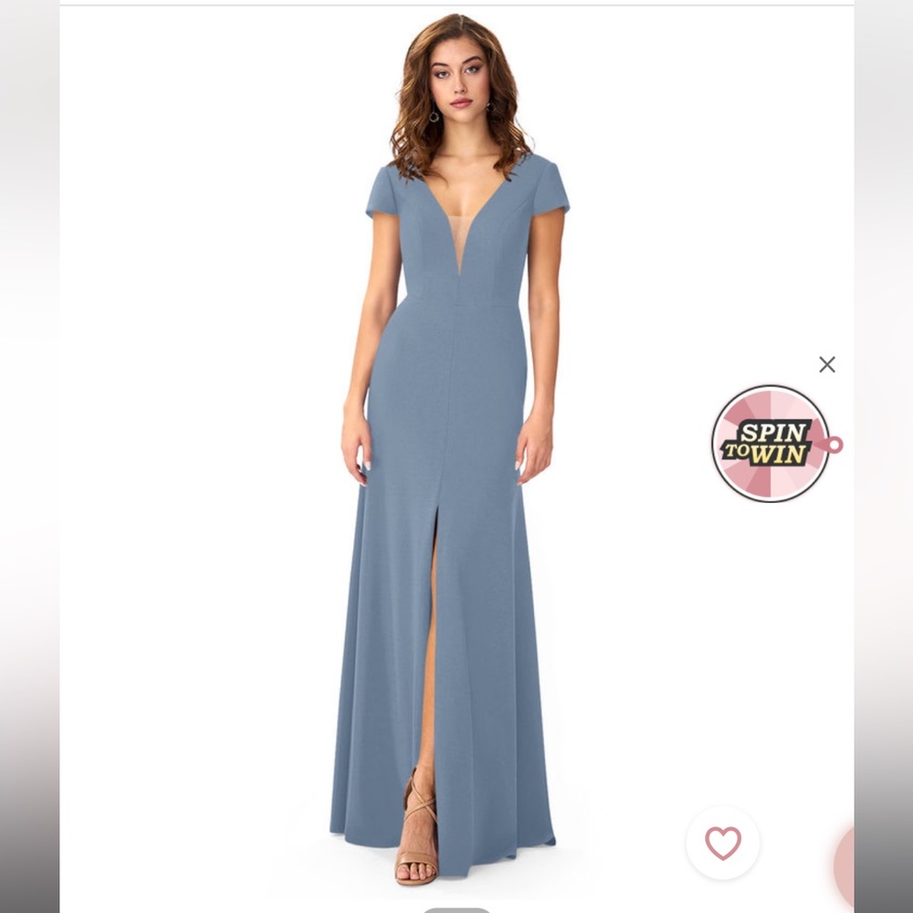 Blue Azazie Bridesmaids Dress